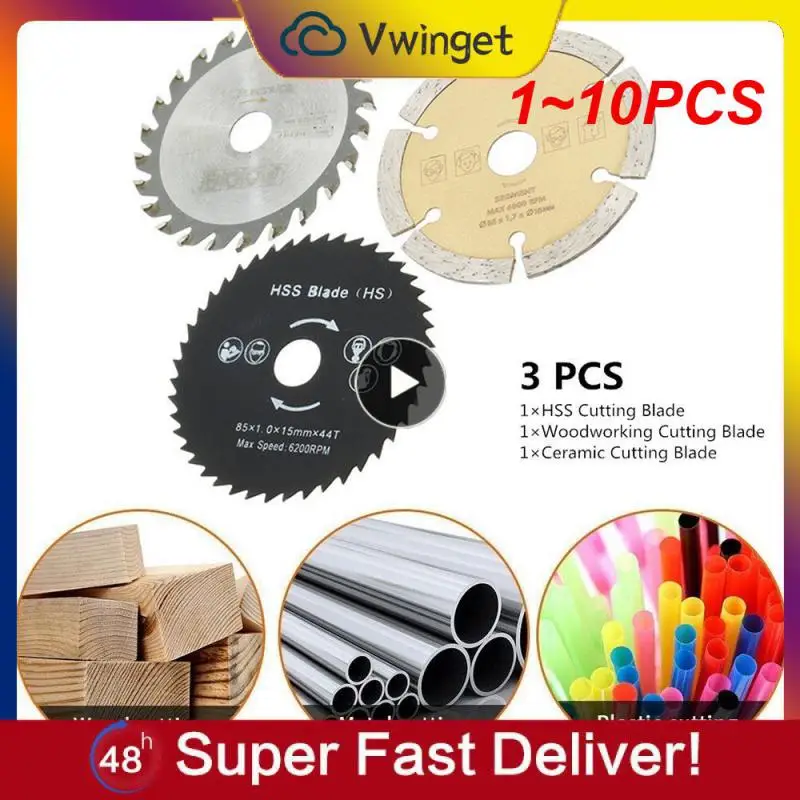 

1~10PCS 85mm*10mm HSS Circular Saw Blade Cutting Disc Wheel For Wood Saw Blade Metal Angle Grinder Accessories