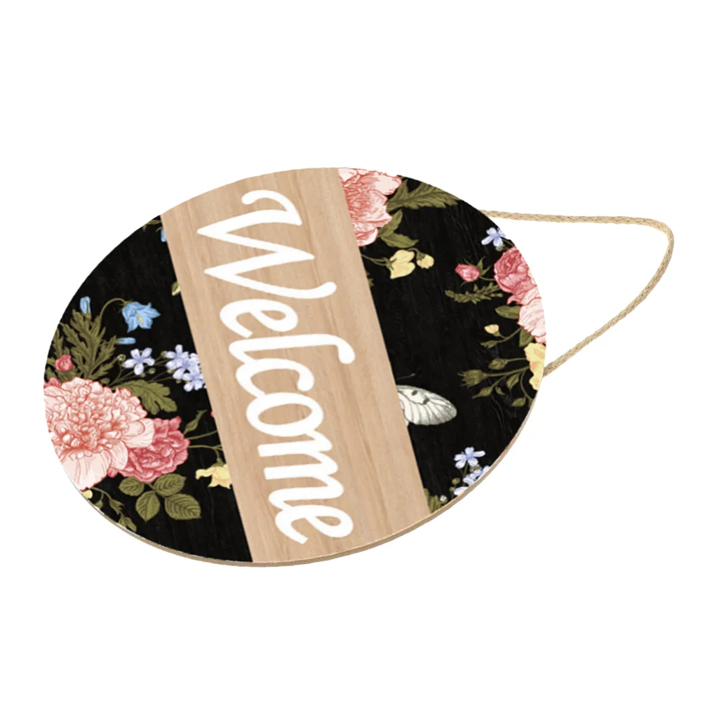 

Круглый знак приветствия, Знак Приветствия для украшения входной двери, настенный подвесной кулон