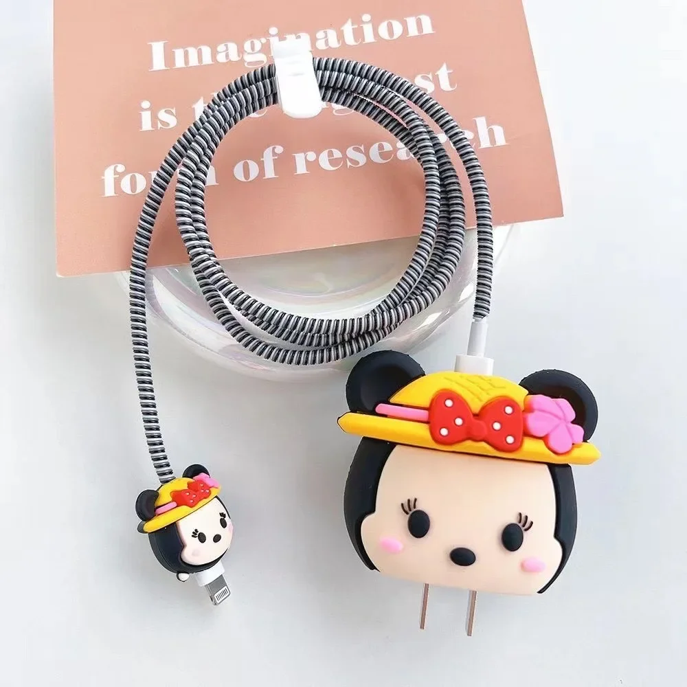 ตัวเลือกสินค้า เคสกันสายชาร์จลายการ์ตูน 3 มิติ สำหรับ iPhone 15/14 พร้อมที่เก็บสาย