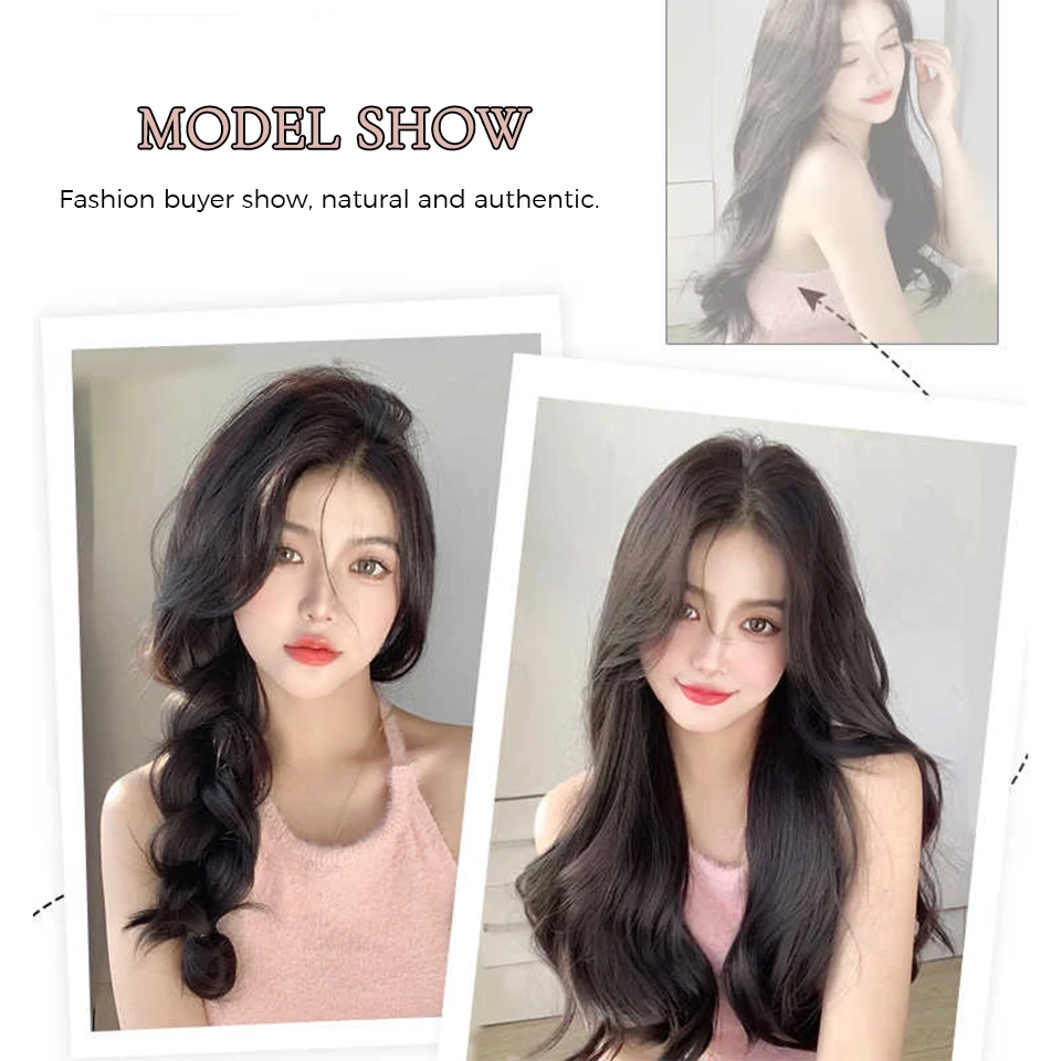 Synthetic Curly Wavy Hair Extension Wig for Women