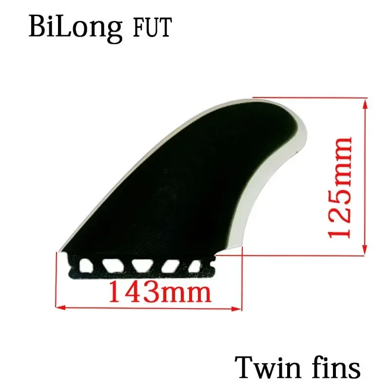 BiLong Futures ROB MACHADO Side TWIN FINS Performance Glass Surf Fin New Board Fin Funboard and Fish Plate Surfboard
