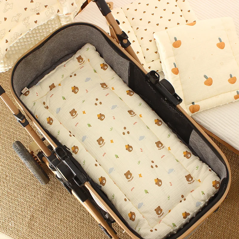 Description Picture 2 of itemBaby Stroller Seat Cushion Pad Bebe Travel Car Seats Baby Carrier Cotton Mat Newborn Soft Pram Mattress Stroller Accessories