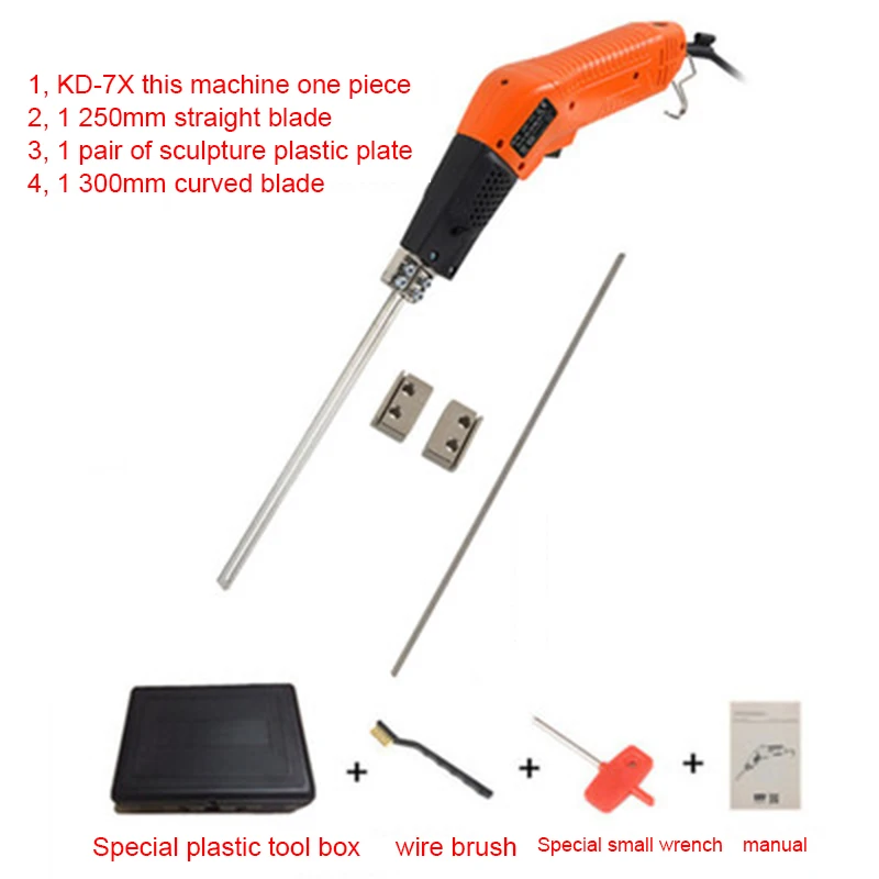 glass tile cutter tool kit portable hand held tile opener tool set for home long lasting wear resistant wide application KD-7X Air-cooled Hand-held Electric Hot Knife Foam Ultra Long Electric Cutter DIY Sculpture Carving Cutter