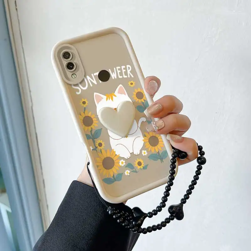 Happy Cat Phone Case Set with Lanyard and Craft Embellishments – 3-Piece Kit