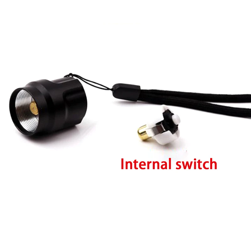 High Quality C8 Q5 Black Flashlight Switch Assembly Tail Accessories Torch Tail Switch Set DIY Accessories Flashlight switch