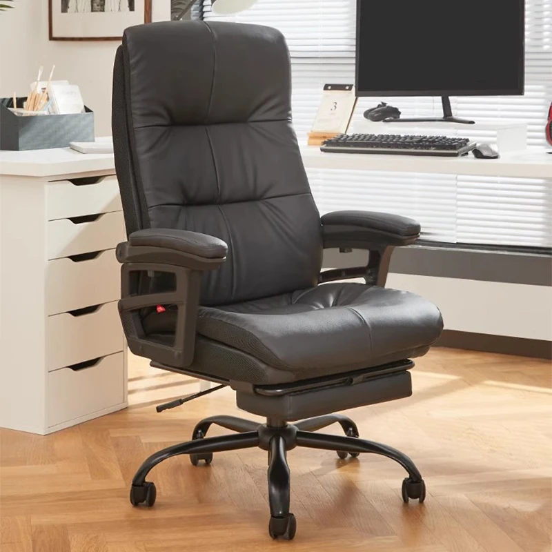 Luxury Leather Office Chair Stools Modern Salon Meditation Office Chair Comfortable Cadeiras De Escritorio Bedroom Furniture