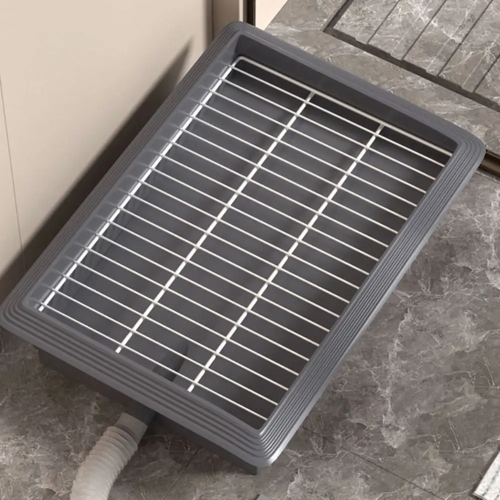 Toilette Portatile per Cani Anti-Schizzi e Lavabile, Vassoio Antiscivolo e Impermeabile per Cuccioli, Toilette per Addestramento Cani da Interno - immagine 4