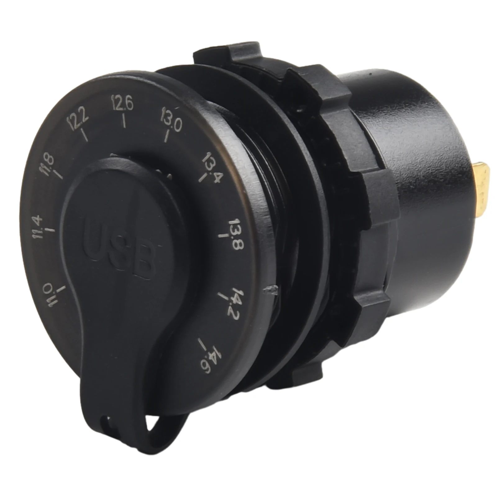 

Waterproof Charger Dual USB 12V 4.8A ATV Car Fast Marine Motorcycle Socket Colorful Digital Voltmeter Accessories