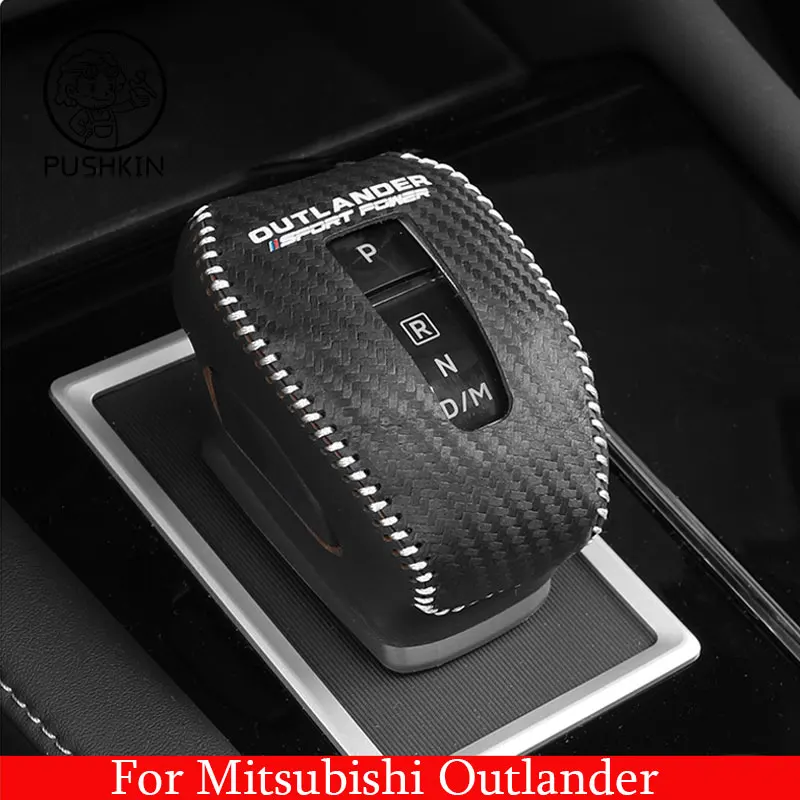 ForMitsubishiOutlander20222023LeatherGearShiftKnobCover
