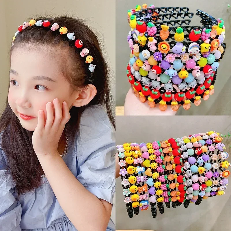 2025 New Girls Cute Cartoon Animals Wave Hairbands Kids Lovely Hair Decorate Headband Hair Hoops Fashion Hair Accessories
