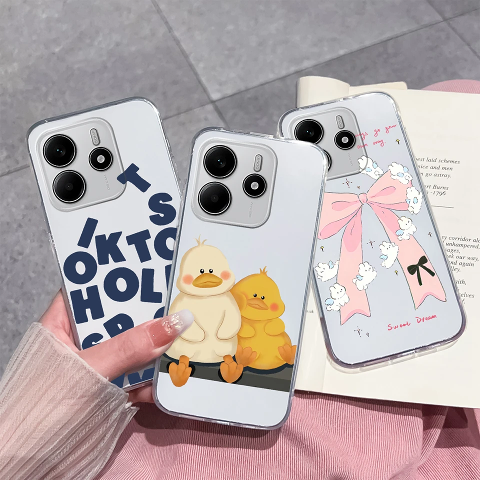 Love Heart Butterfly Transparent Shockproof Anti-Fingerprint Case