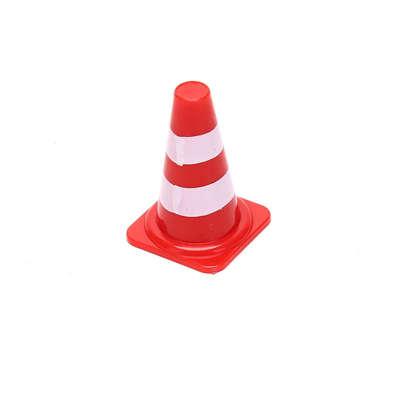 10pcs For Kids Construction Car Theme Party Mini PlasticTraffic Cones Sport Training Roadblock Mini Traffic Signs Roadblock Toy