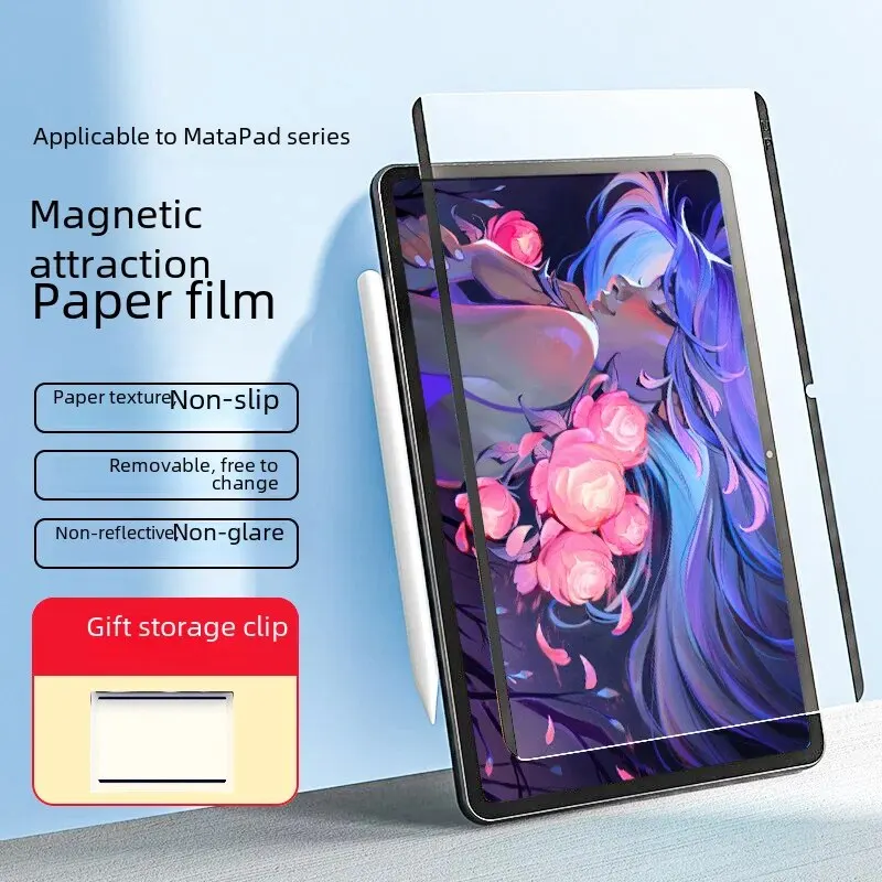 Matepad 11 Pro 태블릿 스크린 보호대 분리형 마그네틱 필름, 12.6 인치 Honor V7 필름, Matepad 11 클래스 용지용