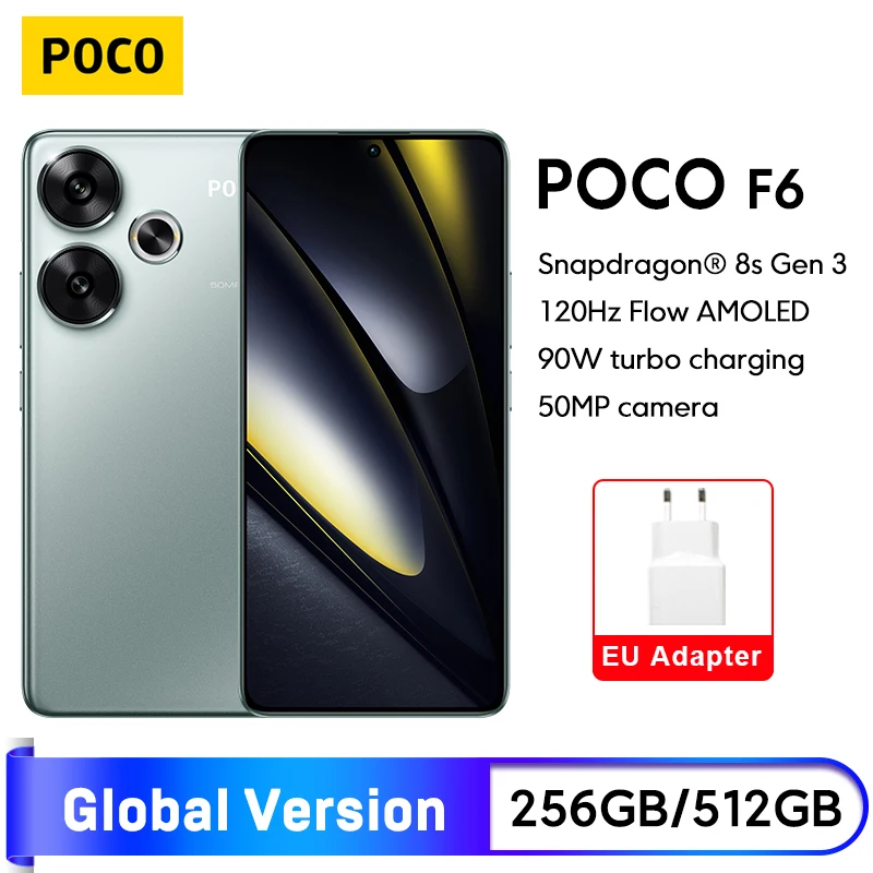Xiaomi POCO F6 グローバルバージョン NFC 8GB+256GB Amazon.com: Xiaomi Poco F6 5G + 4G Lte (for Tmobile Mint