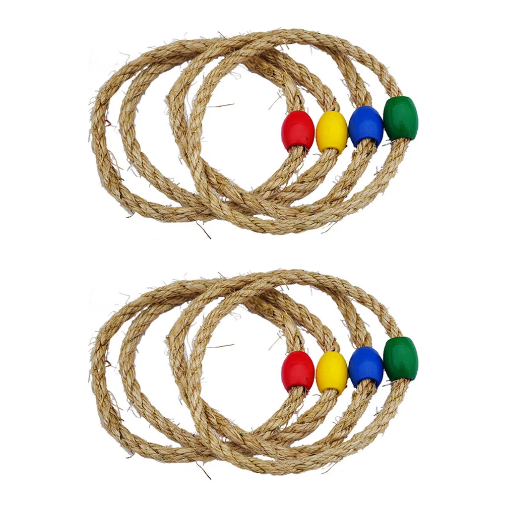 

8/10PCS Funny Kids Ring Toss Game Colorful Throwing Ring Toy Baby Throwing Game Random Color
