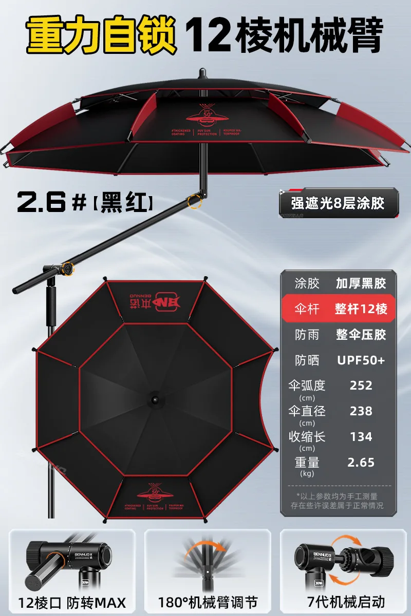 Umbrella sun shelter for fishing