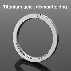 Titanium Alloy Quick Release Keychain and Belt Buckle - Versatile Outdoor EDC Tool - 20mm
