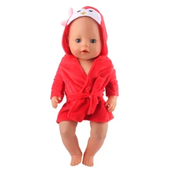 Vibrant Cartoon Animal Bathrobe for Dolls - Cute Baby Gift Accessory (CL-0265-6)