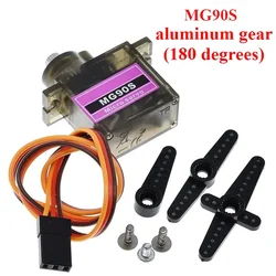 High - Performance Metal Gear Servo with Electric Straight Inclined Disc (MG90S Aluminum 180)