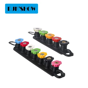 1/4" Quick Connect Nozzle Holder Sets 4000PSI Pressure Washer Gun Stand Spray Tips Holder Lightweight Washing Extension Lance