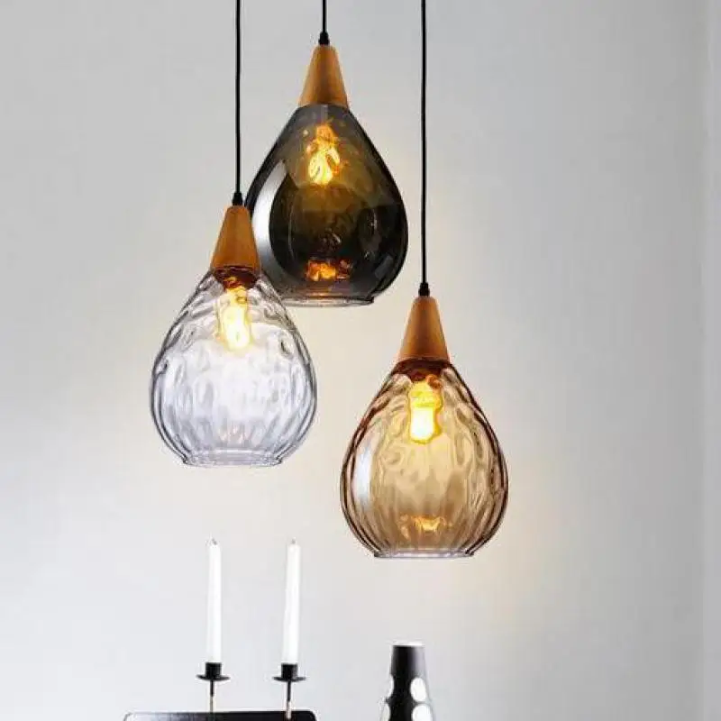

Modern Led Kitchen Pendant Lamp Simple Loft Lighting Dining Room Creative Glass Pendant Lights Loft Decor Gold Led Lamp