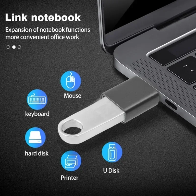 1-6pcs USB C Male To USB3.2 Female Adapter Universal Charging Adapter USB3.2 To Type C Converters for Laotop Udisk Data Transfer