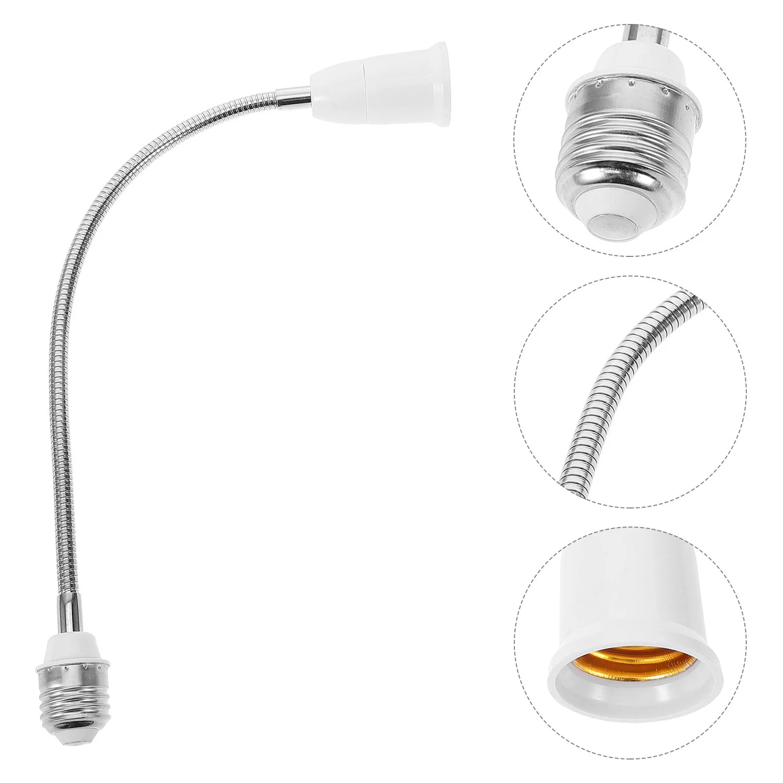 

Universal Lamp Holder Lightbulbs Base Socket Extension Extender Plastic E27 Adapter