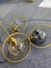 Modern Glass Ball Pendant Lighting Fixture Golden Ring Kitchen Dining Room Bedside Hanging Lamps Luminaire Suspension Lights 5