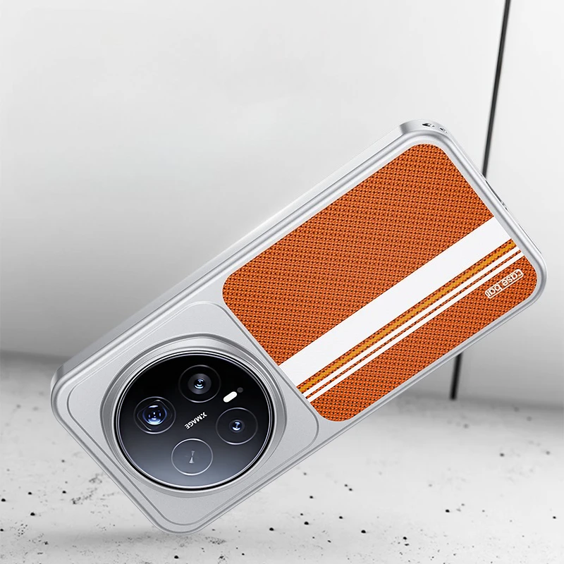 Luxury Leather Graffiti Magnetic Electroplated Case with Wireless Charging Bumper