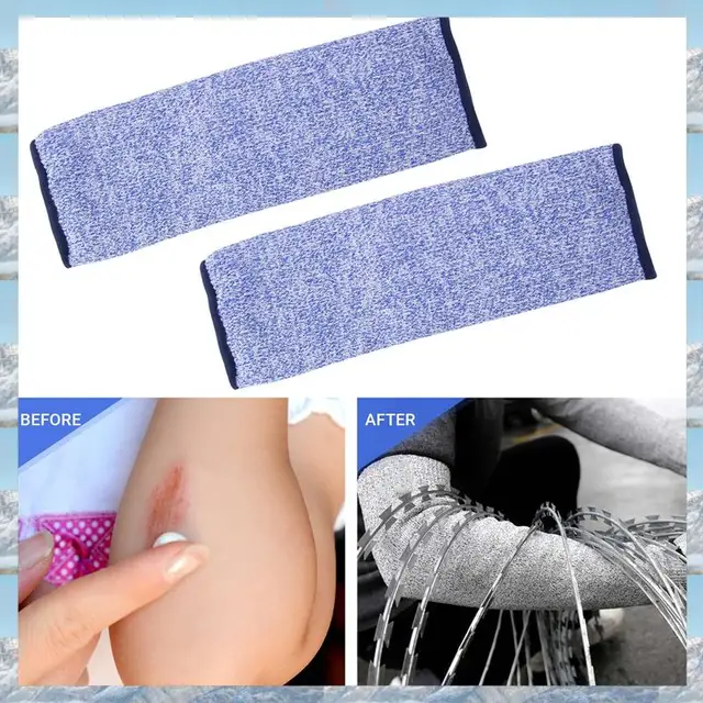 2025 New-4 Pair Cut And Burn Resistant Sleeves Arm Protection Sleeves Forearm Protectors For Thin Skin And Bruising 30Cm 4