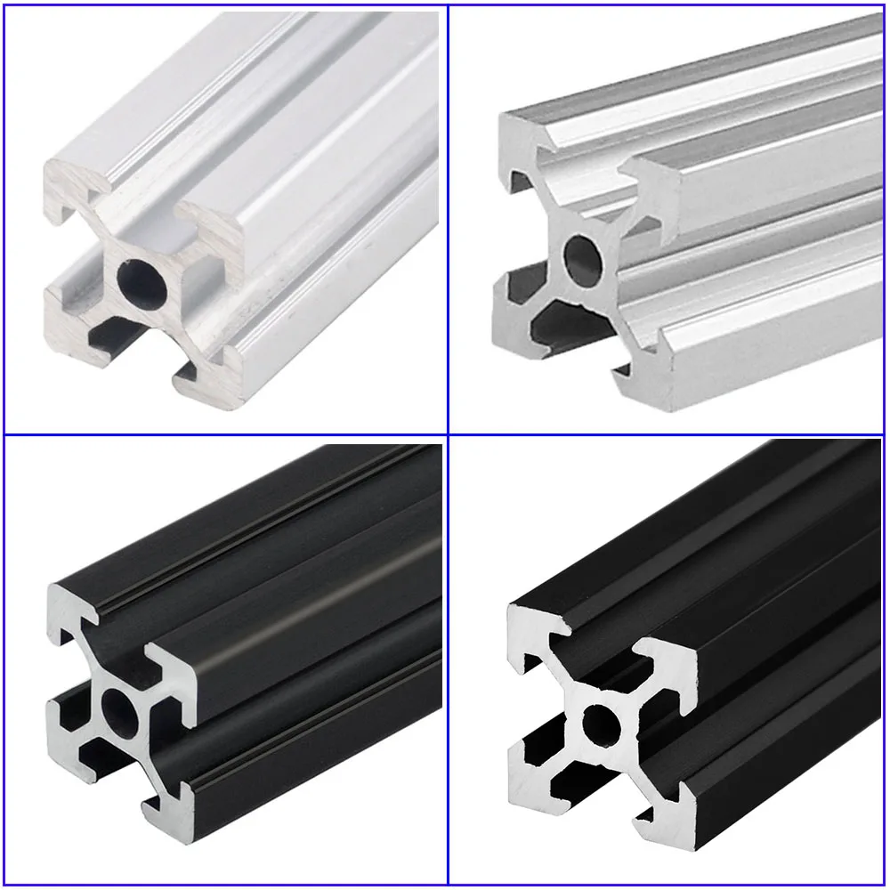 4pcs/lot 2020 aluminium profilu 100 200 300 350 400 450 500 550 600 mm lineární bariéra vytlačovací vytlačovací CNC 3D knihtiskař částí