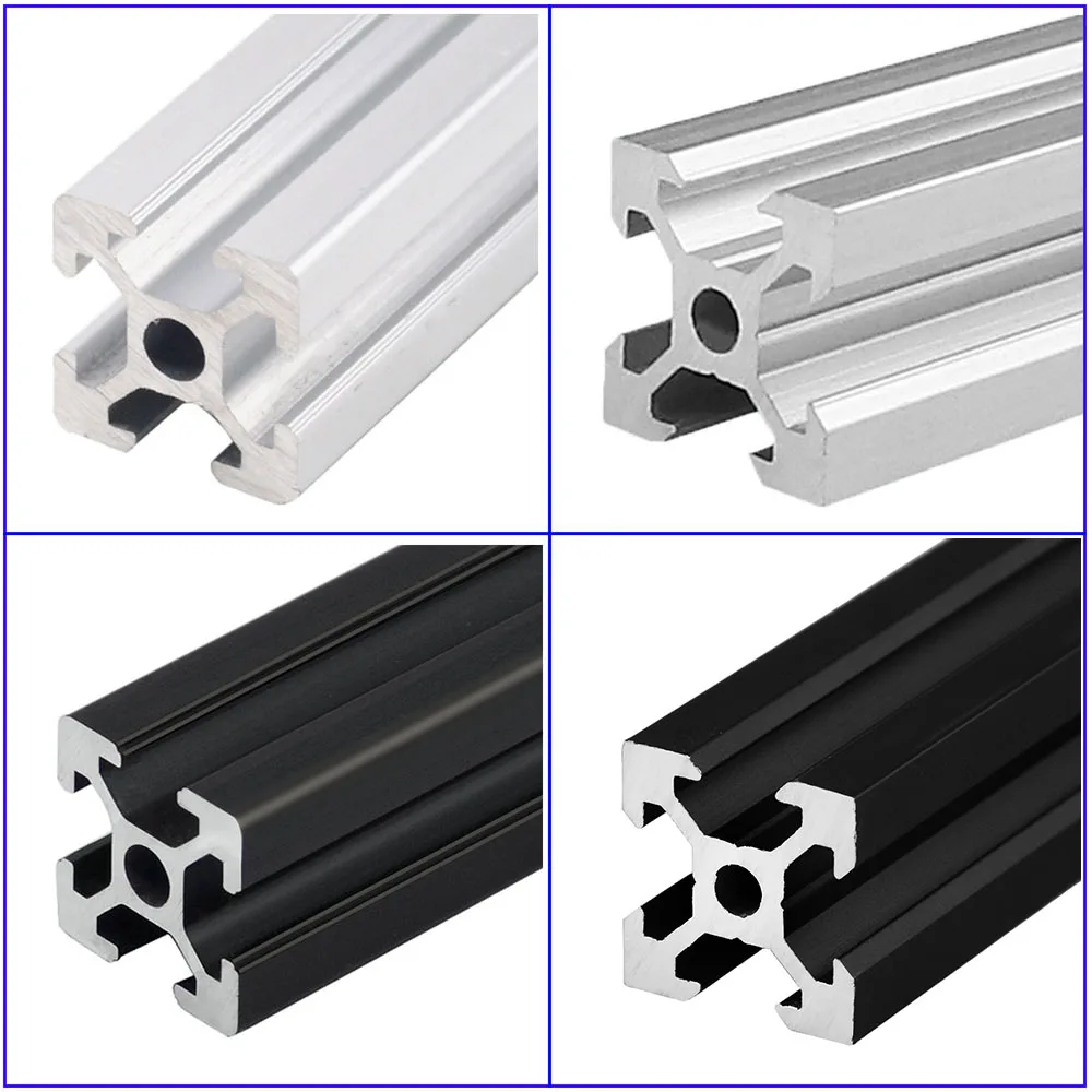 

4pcs/lot 2020 Aluminum Profile 100 200 300 350 400 450 500 550 600 mm Linear Rail Extrusion Extrusion CNC 3D Printer Parts
