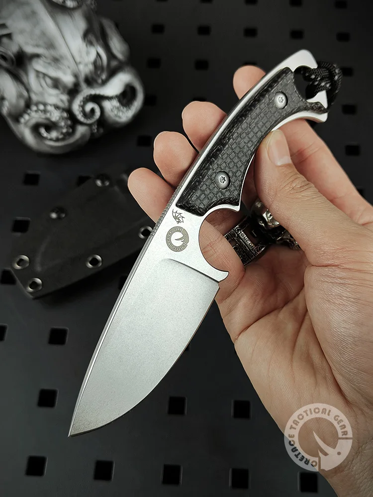 

CRETACE 'Megader' Series Fixed Blade Knives Integrated D2 Steel Micarta EDC Outdoor Bushcraft Survival Hunting Camping Knife