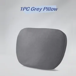 Premium Memory Foam Car and Gaming Chair Neck Support Pillow (Grey Pillow)
