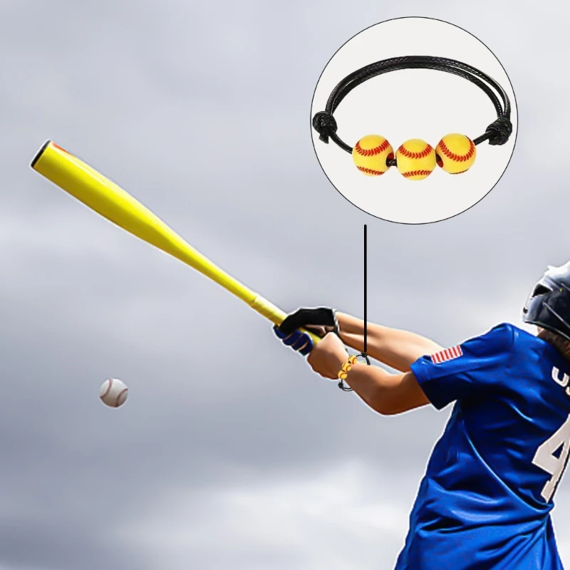

48 Stylish Softball Baseball Pendant Acrylic Keychains with Wood Bat Enhancement 517F