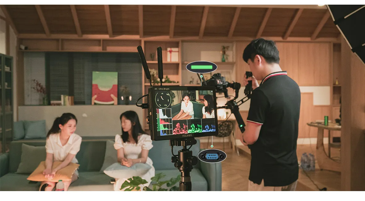 LUT11S 10.1'' 2000nit IPS Touch Screen 3DLUT 3G-SDI HDMI DSLR Camera Monitor Sui