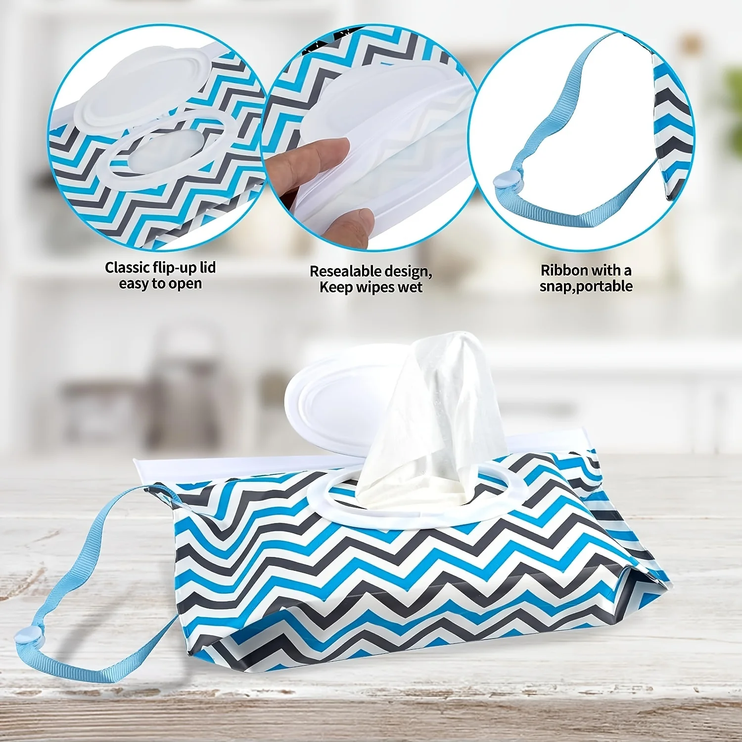 Wet Wipe Case Baby Wipe Case Wet Wipes Case 2 Pack Portable Refillable Baby Wipe Dispenser-Reusable Travel Wet Wipe Pouch for Easy Diaper Changes On-the-Go!
