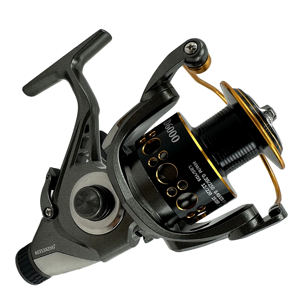 

GHOTDA High Strength Fishing Reel 3000 4000 5000 6000 Metal Line Cup Long Casting Saltwater Baitrunner Spinning Reels Smooth