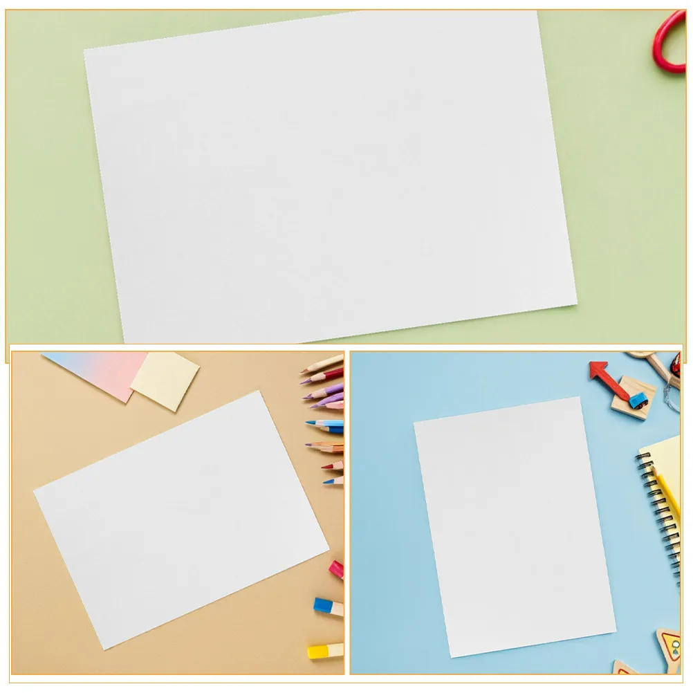 100Pcs 수채화 종이 패드 그림 그리기 스케치 마블링 색칠 공예 프로젝트 아트 드로잉 종이 용품