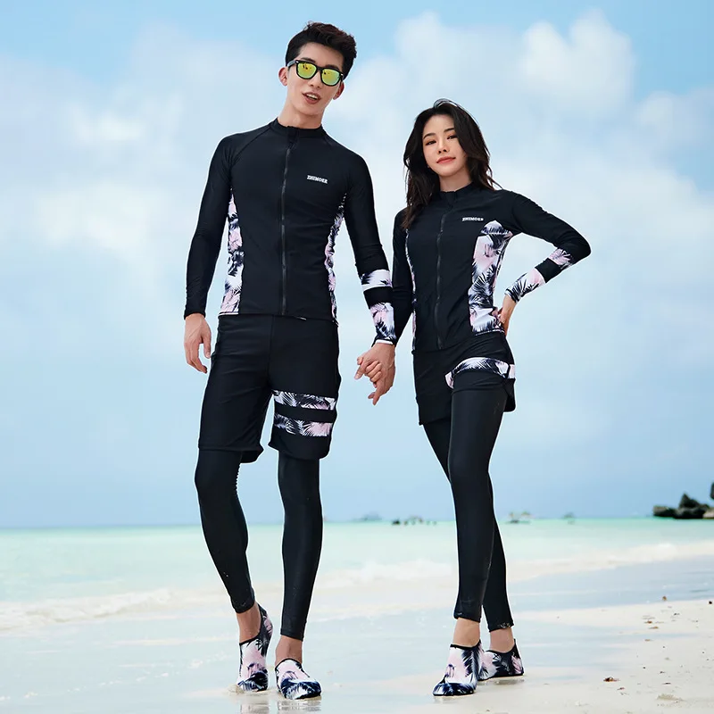 Rash Guard Women 5pcs Rash Guards Tops & Bottoms Full Set Bathing Suit Wetsuit Sun UV Protect Workout Yoga Outfits Tracksuit Activewear