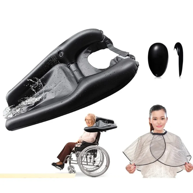PVC Inflatable Shampoo Basin Quickly Inflate Deflate Hair Washing Basin For Pregnant Women Elderly Portable Shampoo Sink Pad