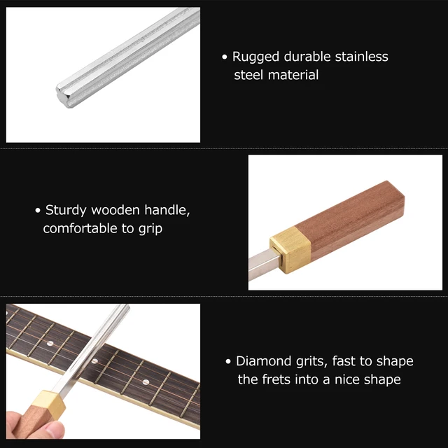 Guitar Fret Tools Baroque Guitar Fret Crowning File, Fret Repairing Tools, 3rd Fret Eraser