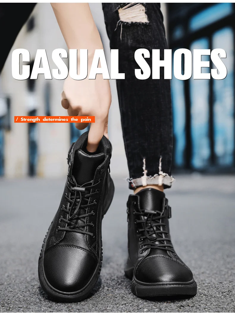 Herbst Martin Arbeitsschutz Britische Herren Arbeits- und Freizeitschuhe High Top Workwear Stiefel_voghion.com