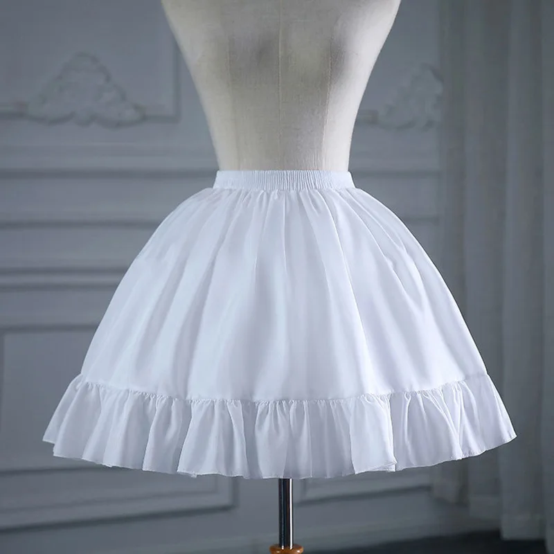 

Lolita Crinoline Lolita Violence Fishbone Clouds Tutu Skirt Cotton Pleated Cosplay Daily Adult Slip Dress