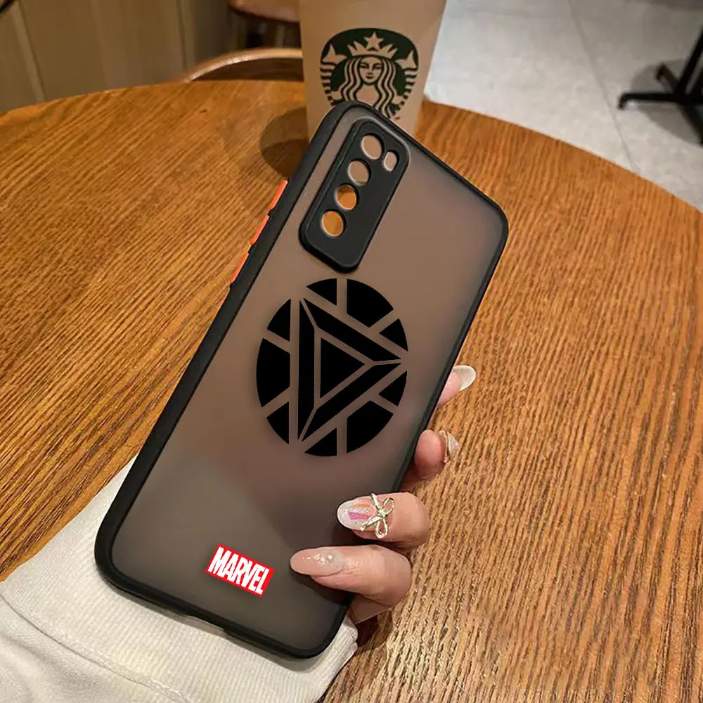 thumbnail image 1 of Matte Case for Huawei NOVA Y70 10 9 8SE 8 7SE 7I 7 5I 5 4 3I 4G 5G Case Funda Coque Capa Shell Cover Marvel Logo Lron Spider-Aan, 1 of 5