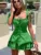 Sleeveless Ruffled Sexy Mini Dress For Women Robe Spaghetti Strap Backless Lace-up Bodycon Dress Elegant Clubwear