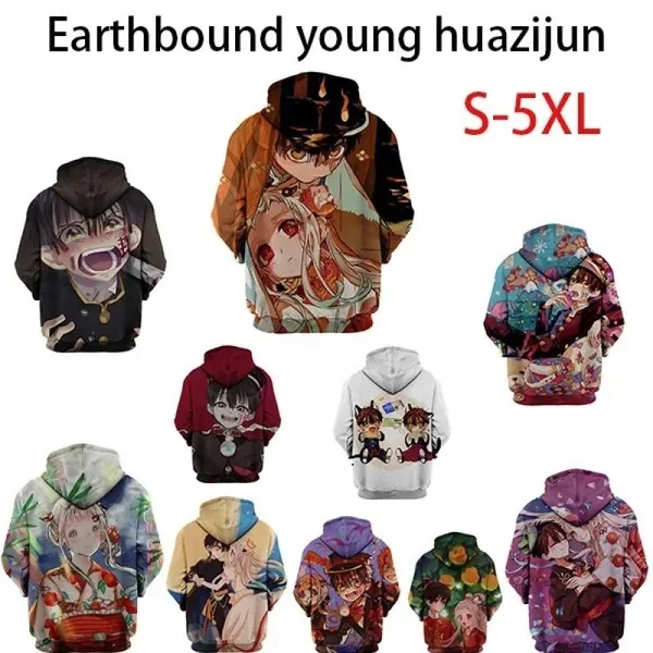 

Animation Ground Bound Young Huazijun Pocket Hooded Sweatshirt 3D Hoodie Pullover Men Women Long Sleeved Coat Hoodies XS-6XL