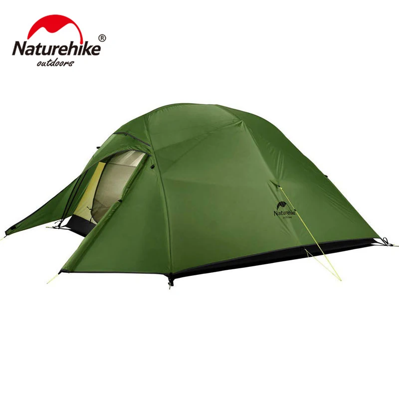 

Naturehike Outdoor Camping Tent 20D Nylon Silicone Portable Three People Rain Proof And Wind Proof NH18T030-T