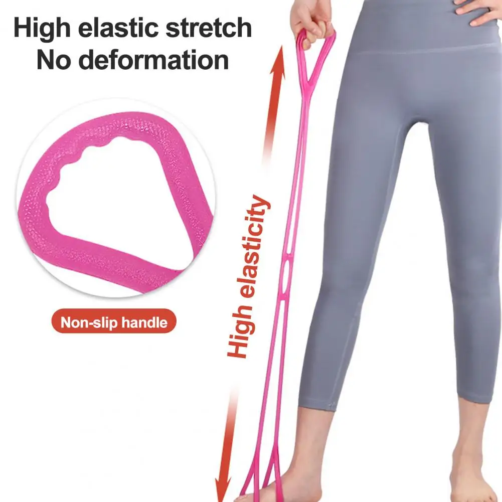 

Elastic Yoga Belt Elastic Tpe 8-figure Resistance Band for Yoga Pilates Stretching Exercise Soft Stretch for Arm for Women