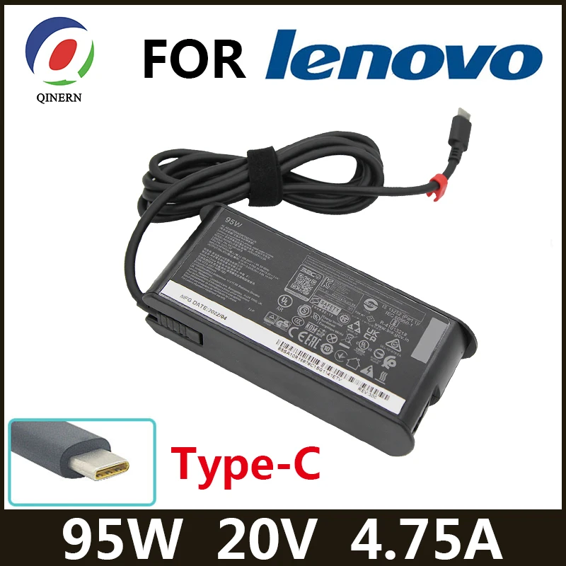 Usb tipo c pd Carregador Portátil Adaptador de Alimentação para Lenovo Asus hp Samsung Y740s15irh Y9000x Y740s 20v 4.75a 95w